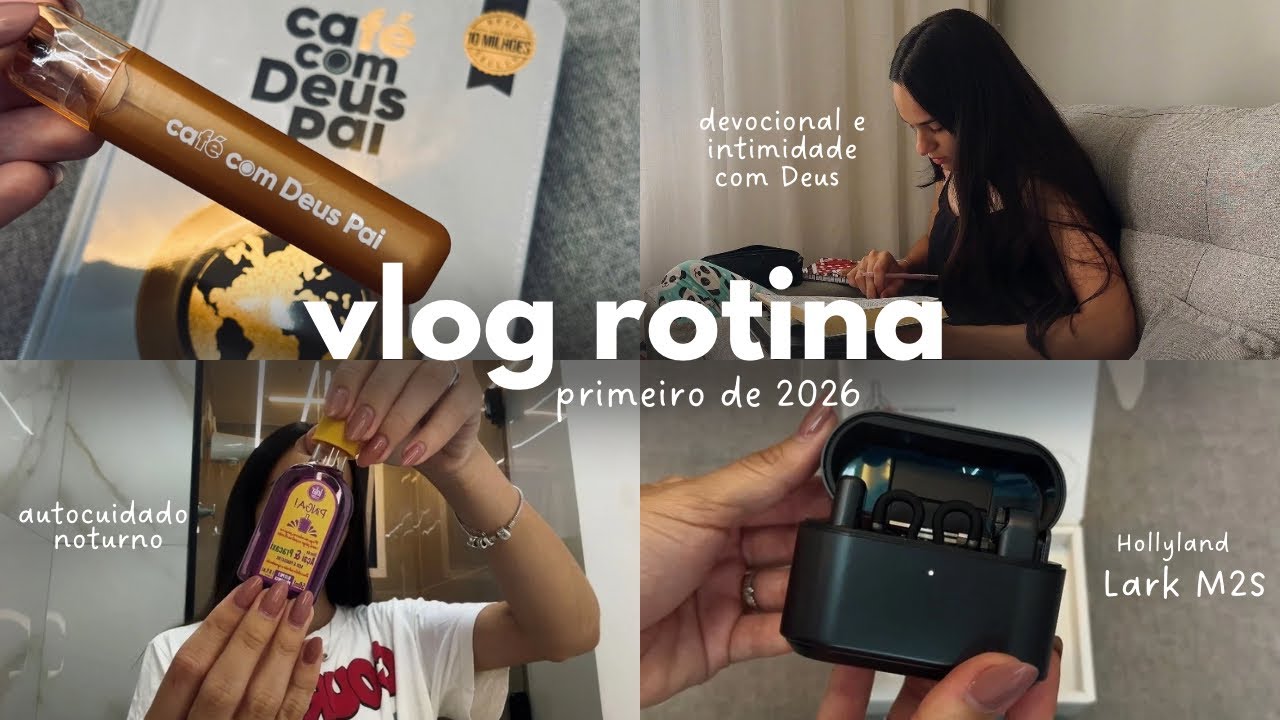 VLOG REAL | Como faço meu devocional, unboxing Lark M2S, autocuidado noturno, dona de casa, rotina