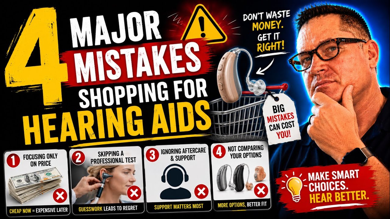 4 Mistakes people make shopping for hearing aids