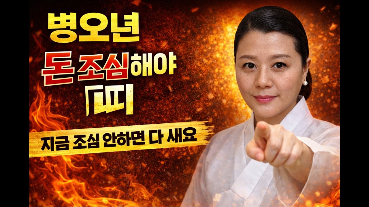 [용궁불사]  2026년 병오년 각별히 돈 조심해야는 띠 TOP 3 알려드립니다.