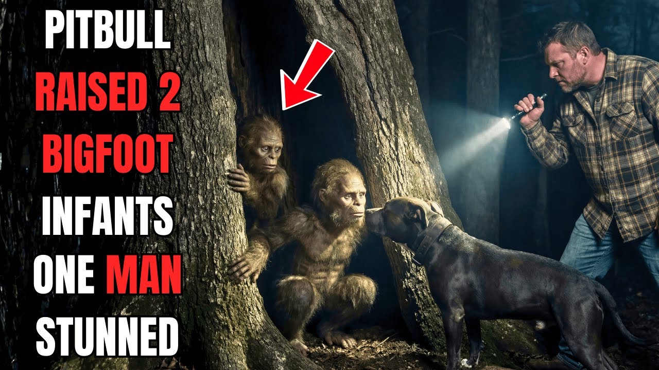 A Pitbull Raised 2 Bigfoot Infants—One Man Couldn’t Believe What He Saw