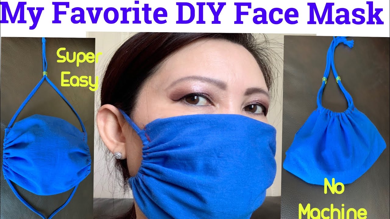 ( #34 ) How To Make Face Mask At Home- super Easy, Comfortable DIY Face Mask No Sewing Machine