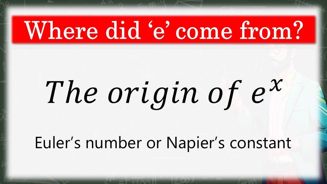 The origin of Euler's number & exp(x) | Napier's constant | Magic Masala Maths | 021