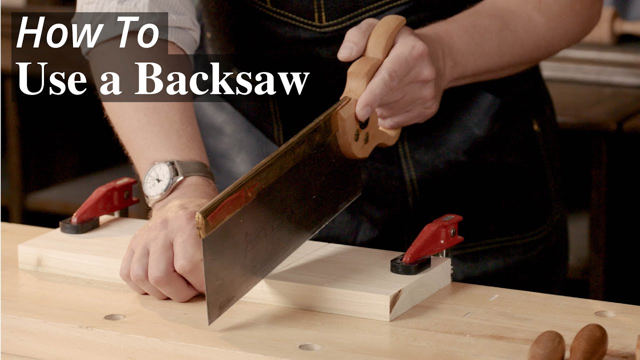How To Use A Backsaw