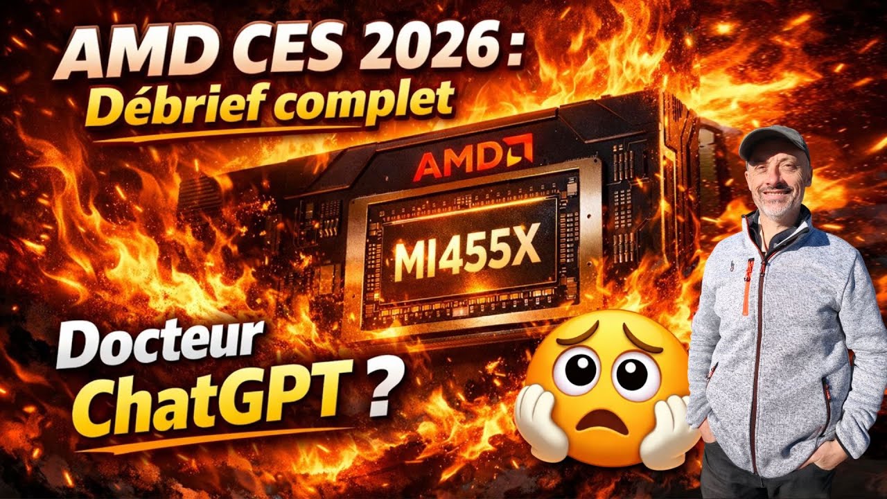 AMD CES 2026 : Débrief total 🤔 Entre IA / Docteur ChatGPT / Maison Blanche / La Lune en 2028 😱