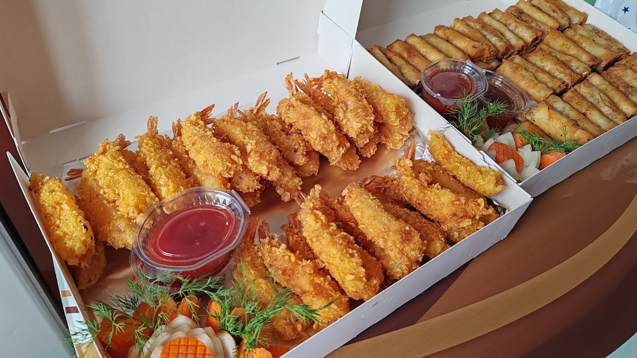 Cách làm chả giò. Tôm tẩm bột chiên giòn. Bánh mì ngọt nhân hạt óc chó và cacao cực ngon 