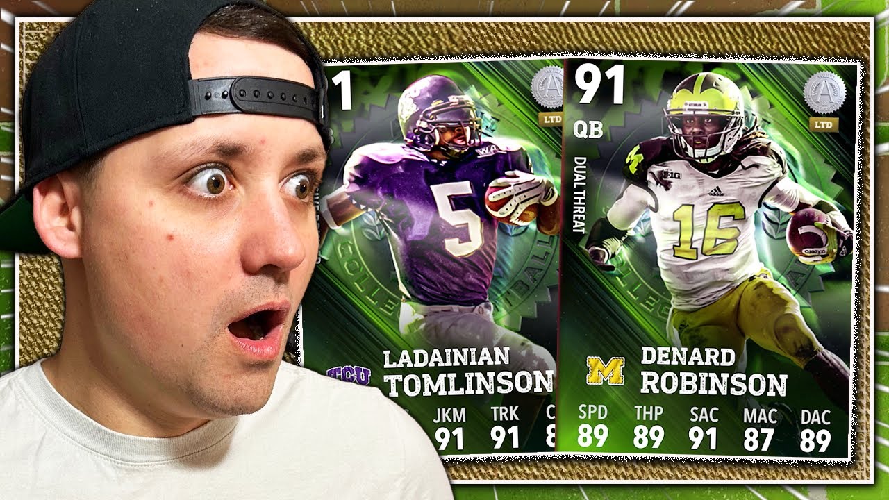 INSANE! I Opened EVERY Pack For LTD Denard Robinson & Ladainian Tomlinson! CFB 26