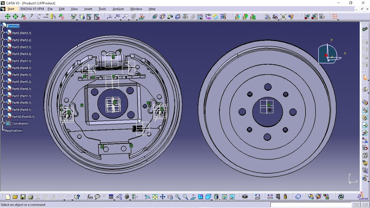 Brake Drum in Catia v5