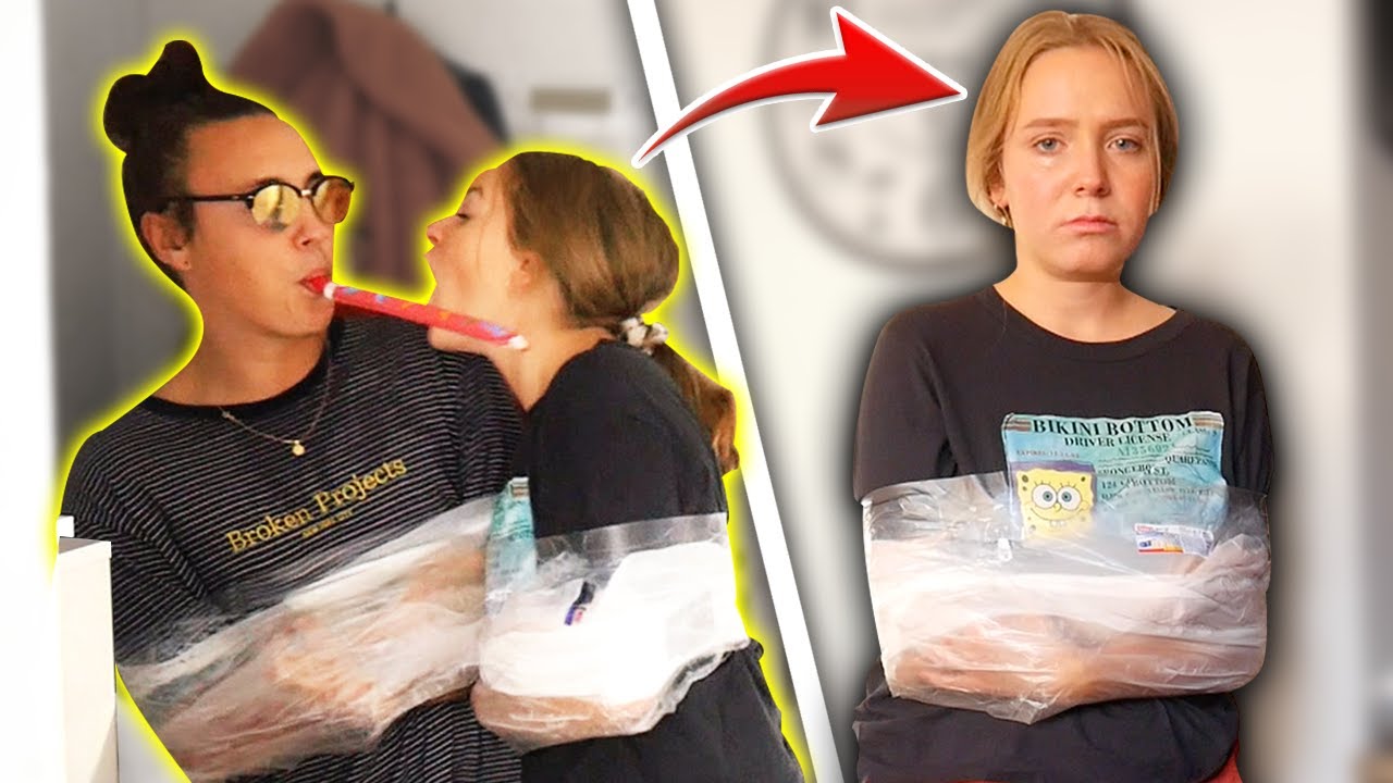 Wer es länger OHNE ARME aushält, bekommt 100€ 🥳😂**TEIL 2** |CARAMELLA