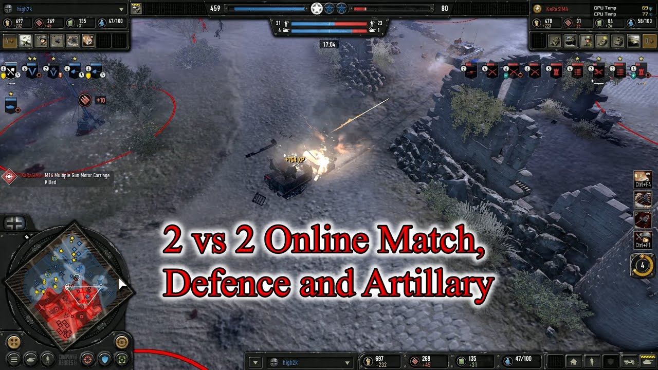 Company of Heroes-3: Online 2v2 Multiplayer (Operation Ehindhoven Map)