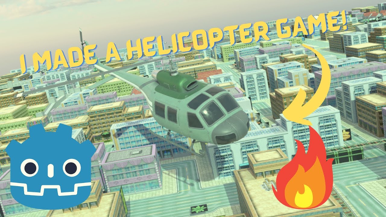 Helicopter in GODOT!! || RigidBody3D