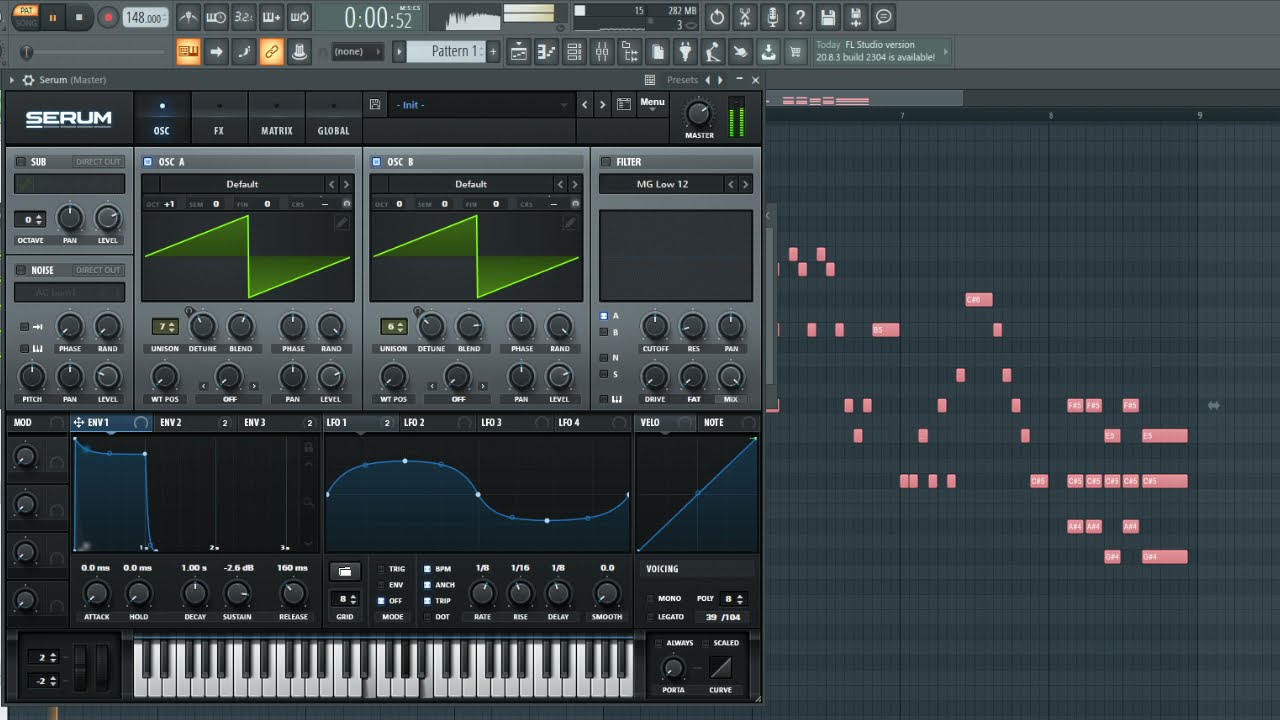 【DTM】Serumでシンプルなユーロビートbrassメイキング（ノーカット）【FL STUDIO】