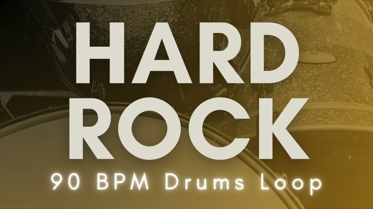 【Hard Rock】Drums Loop | 90 BPM