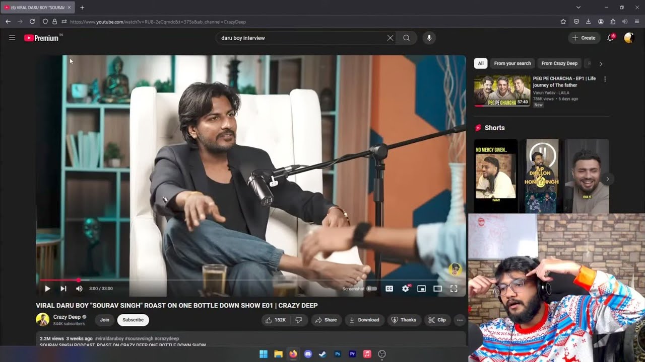 DANK RISHU REACTION ON CRAZY DEEP  SOURAV SINGH ROAST VIDEO 🎥