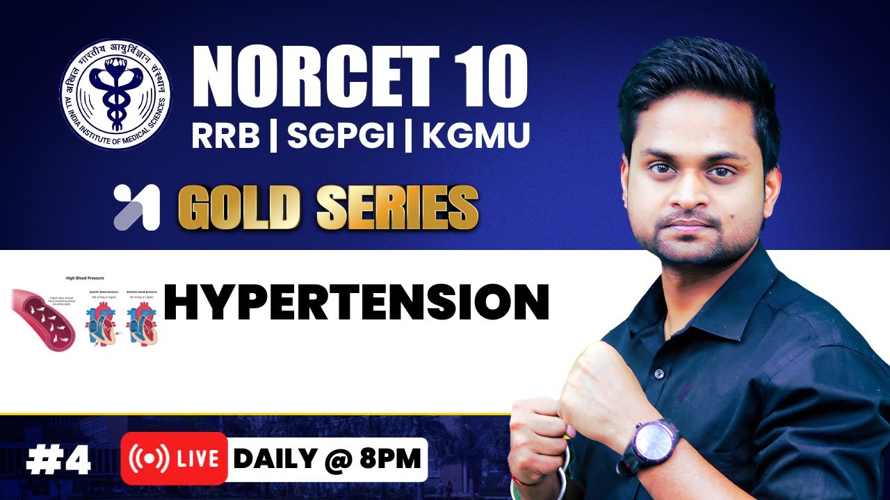 NORCET 10 Preparation | Hypertension 💛GOLD Series | Aman Sir