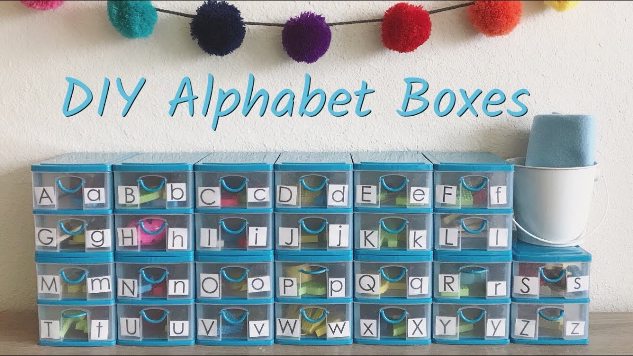 DIY Montessori Inspired Alphabet Boxes l How To Teach Your Preschooler Alphabet Phonetic Sounds