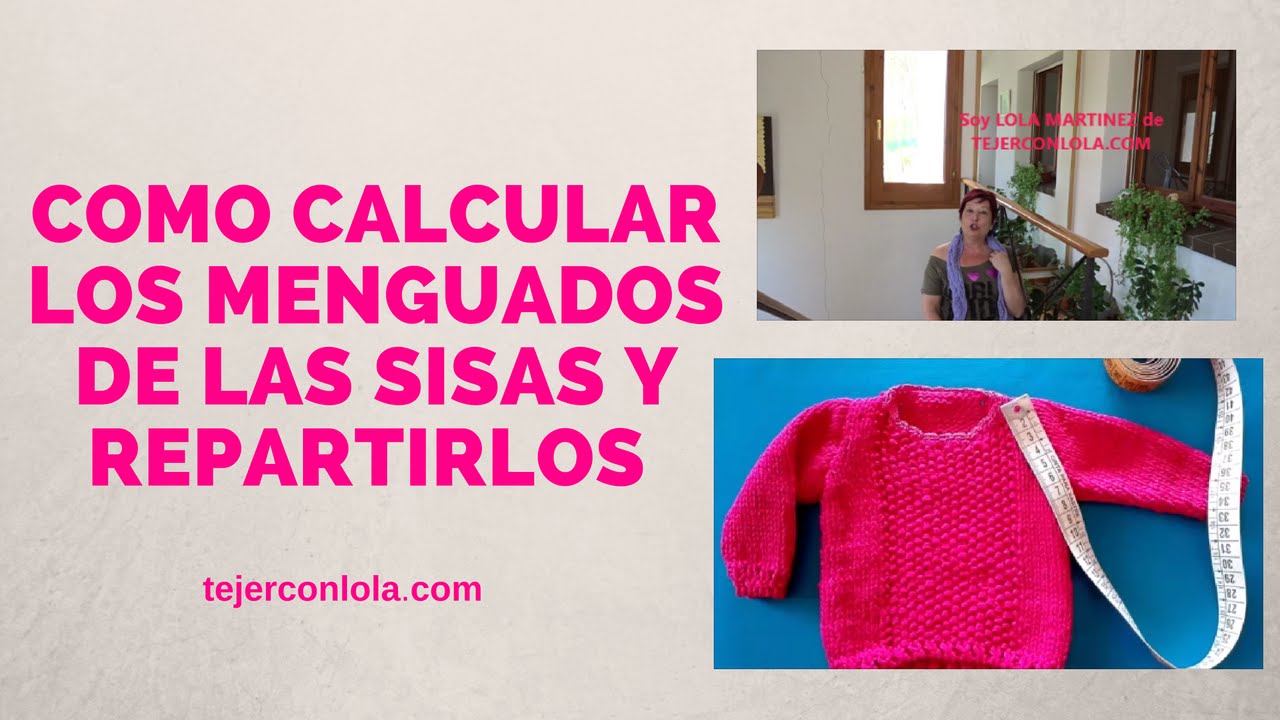 CÓMO CALCULAR MENGUADOS DE SISA✔️| tejiendo A DOS AGUJAS🥢