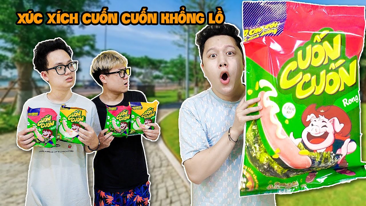 Xúc Xích Heo Cao Bồi Cuốn Cuốn Bánh Tráng - Rong Biển Khổng Lồ Trừng Trị Bạn Xấu