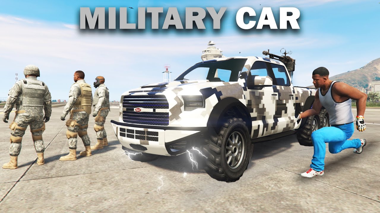 Franklin Stealing Military Car in GTA 5 ! | Techerz