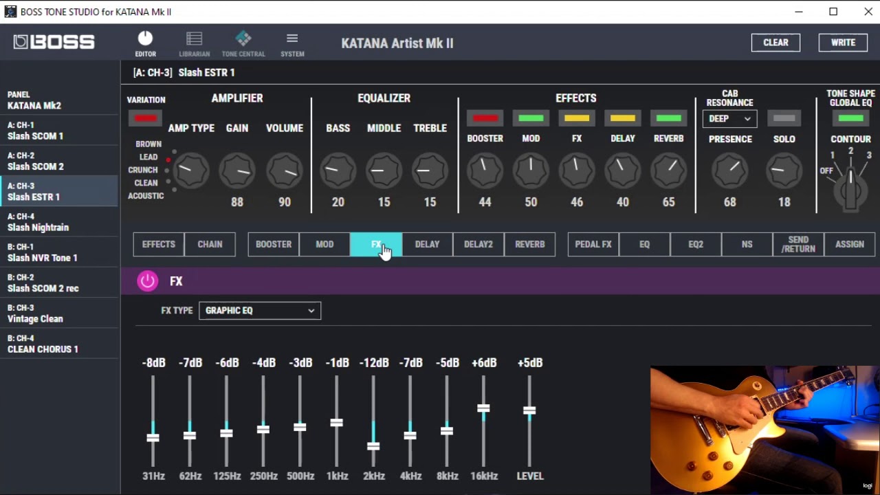 BOSS Katana Artist MKII  - Slash - Estranged - Tone Demo