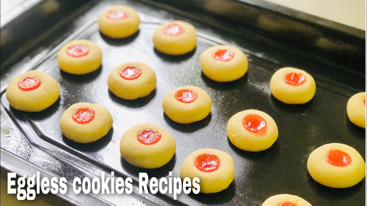 Thumbprint Cookies |Eggless 3 ingredients Butter cookies | Try this yummy jam cookie Recipe
