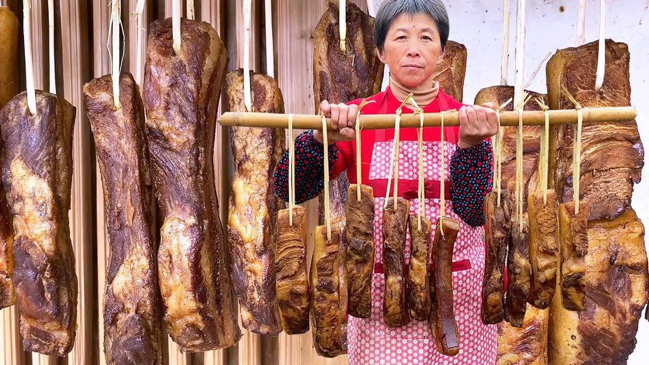 临近年关，阿嬷花费半个多月腌熏腊肉，整整十坨满满年味！丨Cured meat【闽湖阿嬤Fujian Grandma】