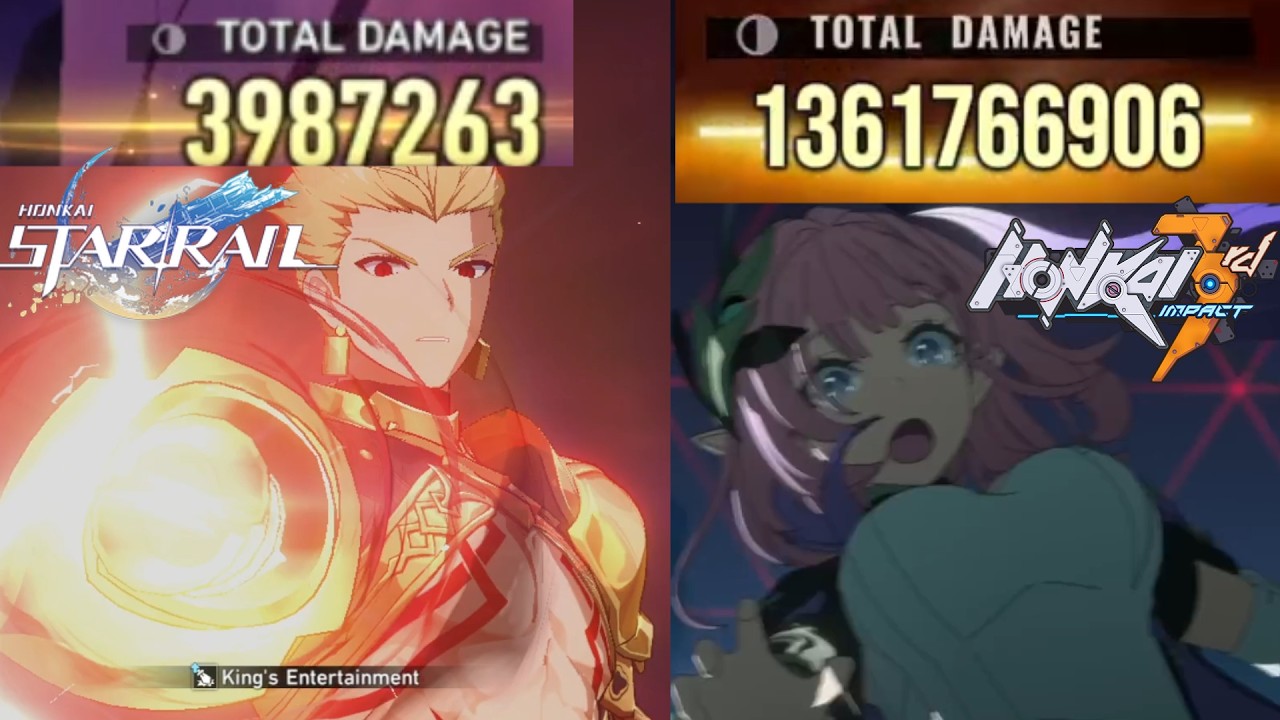 I put HONKAI STAR RAIL's Total Damage graph in HONKAI IMPACT 3RD 💀