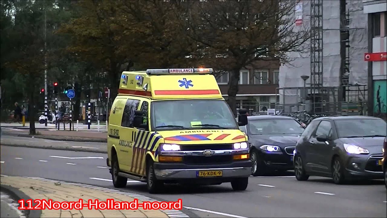 7X A1 Ambulance Amsterdam Amstelland Met spoed Naar Meldingen In Amsterdam