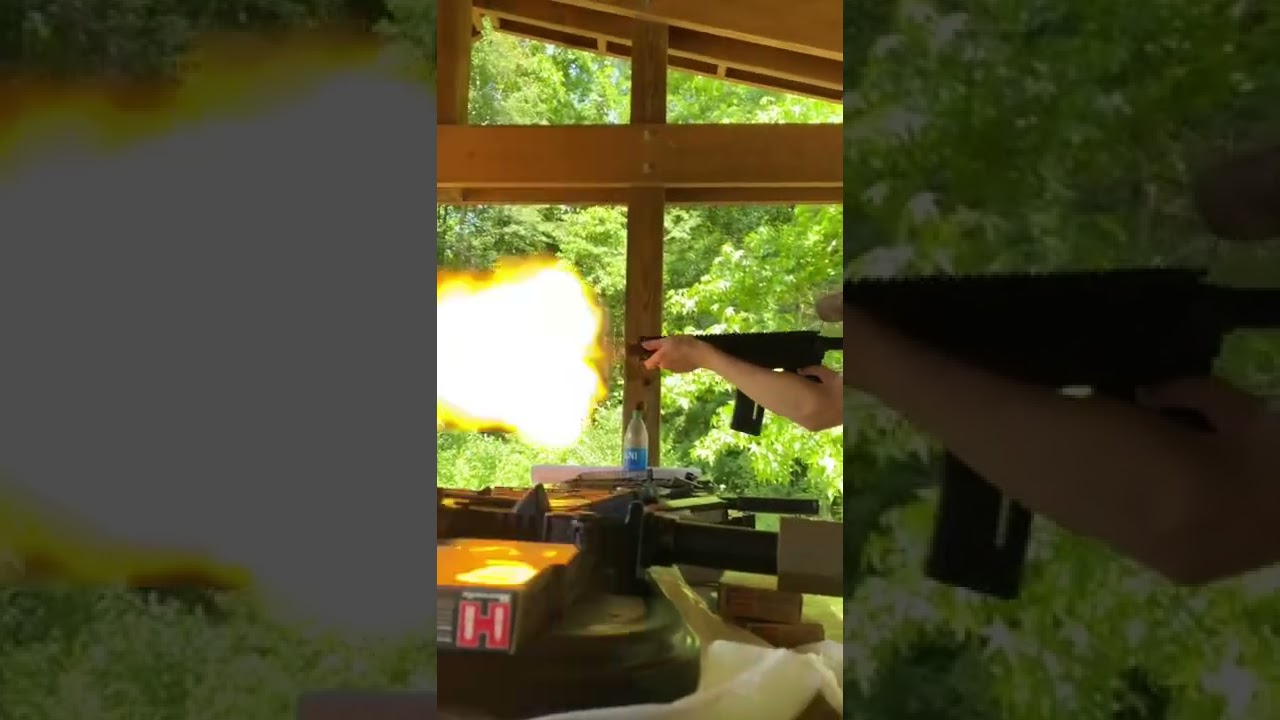 556 arp 30 round magazine dump🔥🔥 #guns #shorts #fyp #glock #arp