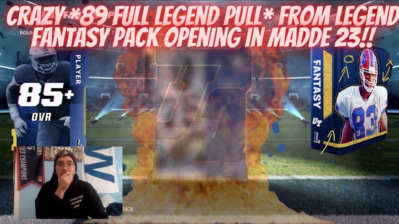 CRAZY *89 FULL LEGEND PULL* FROM LEGEND FANTASY PACK OPENING IN MADDEN 23!! 500K+ PULL AND MORE!!