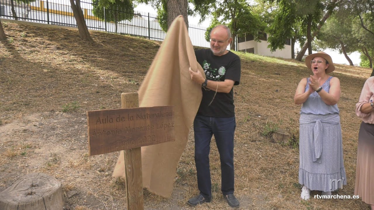 El CEIP Padre Marchena inaugura su nuevo aula de la naturaleza dedicado a Antonio Morente