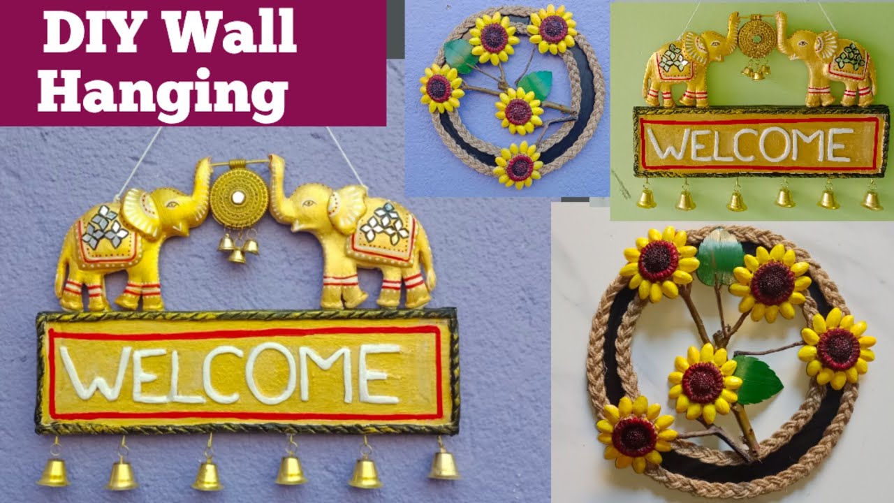 DIY Unique Wall Hanging Decor Ideas From Cardboard/Pista Shell | Best Out Of Waste | DIY Home Decor 