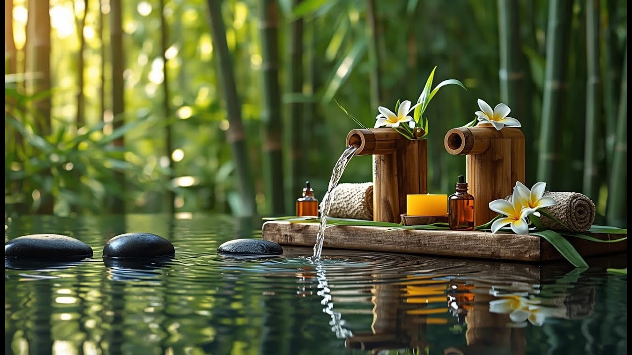 Soothing Healing Music for Deep Relaxation with Water Sounds 🌿 Peaceful Sleep