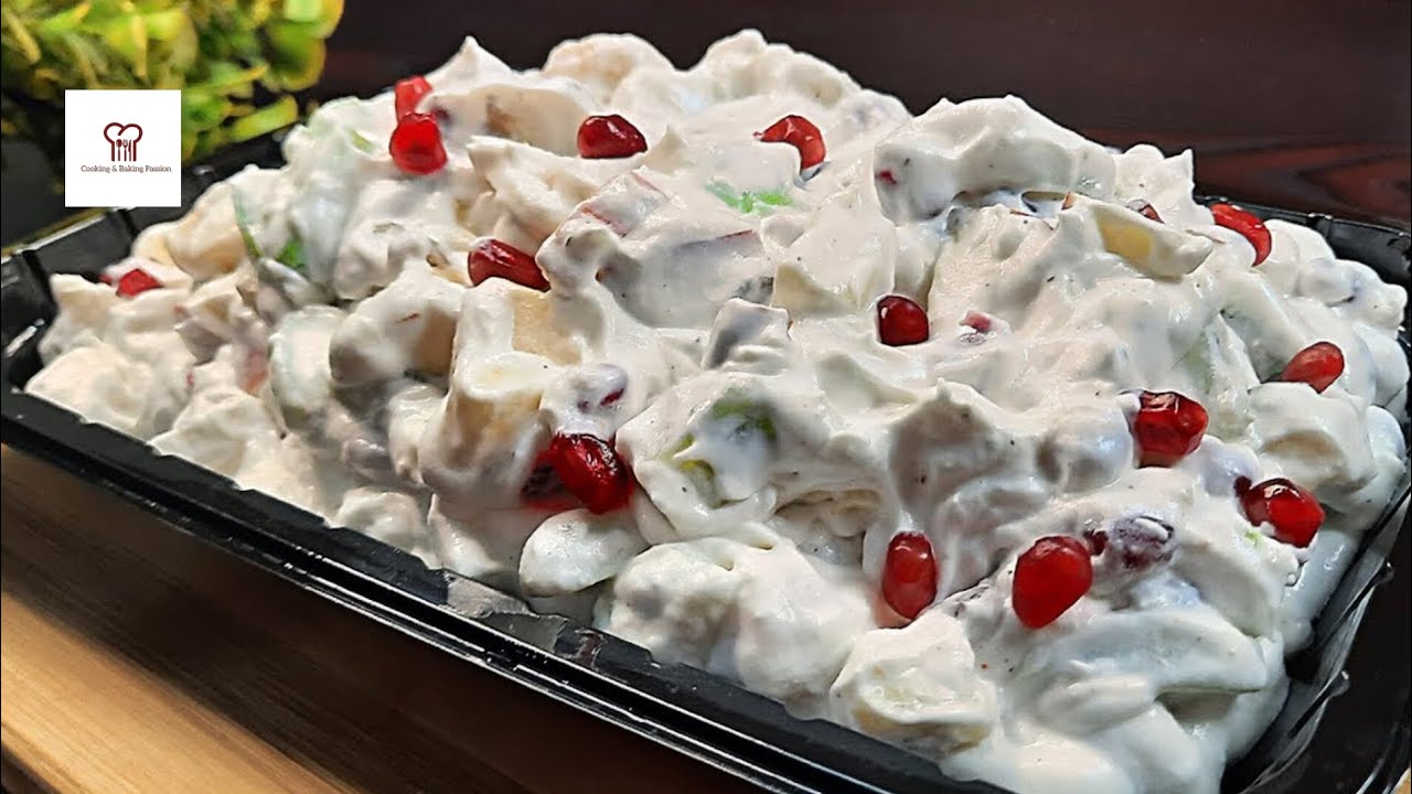 Creamy Fruit Chaat Recipe By Cooking And Baking Passion || Ramadan Special Recipe 