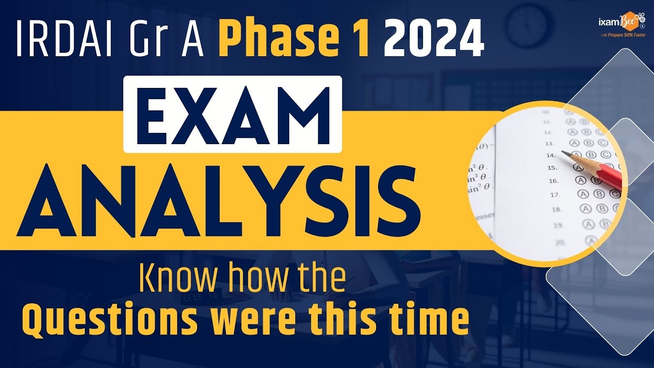 IRDAI Grade A 2024 Phase 1 Exam Analysis || Expected Cut-Off & Detailed Exam Review