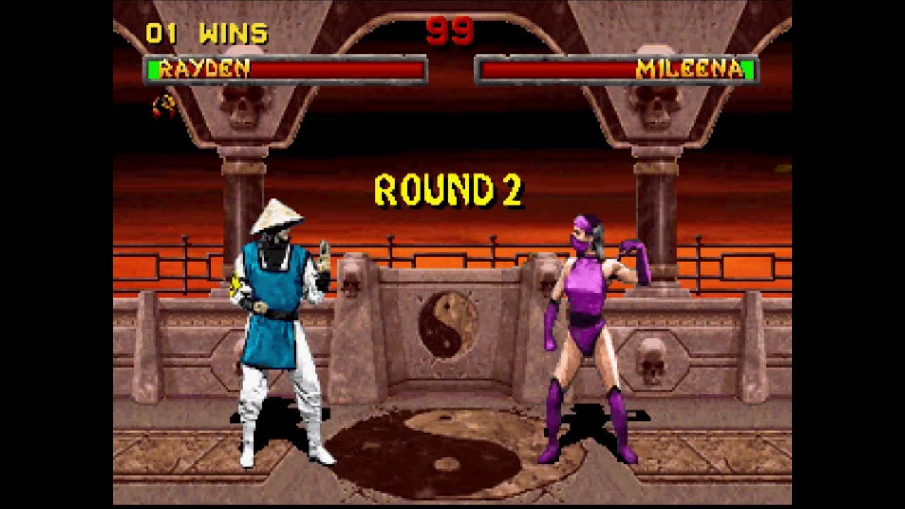 Mortal Kombat 2 Sega Saturn - Rayden Playthrough