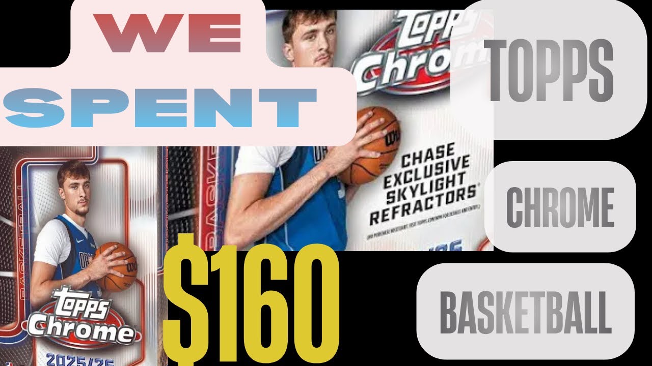 Unboxing 2025 Topps Chrome Basketball  4 Hangers/ 1 Mega