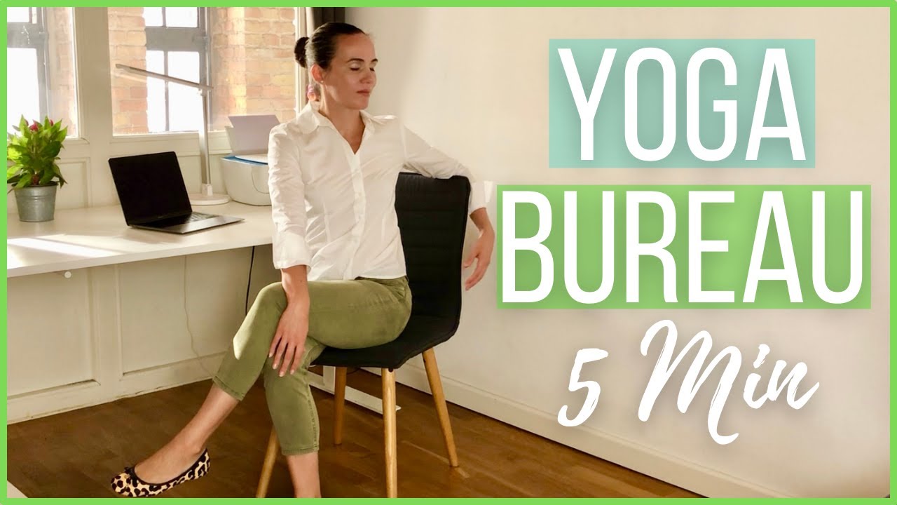 Yoga au BUREAU - 5 min Petite pause de yoga assis sur votre chaise