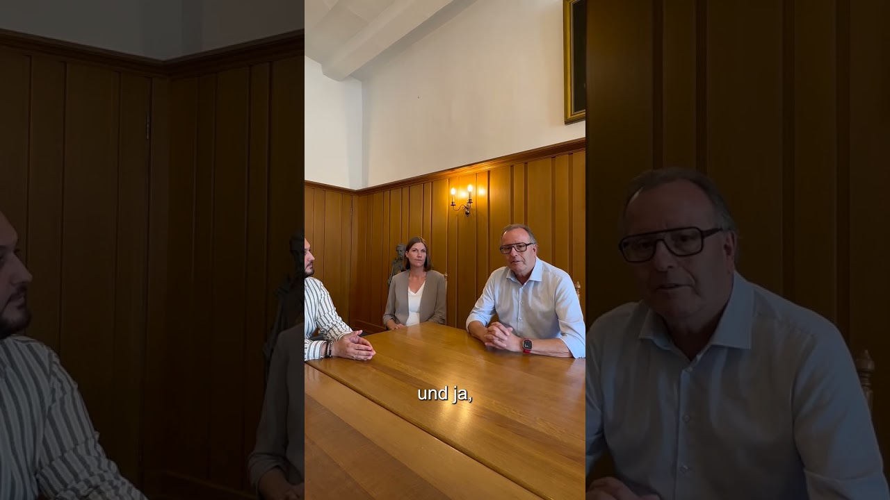 Interview in Linz am Rhein mit dem Bürgermeister und der City Managerin