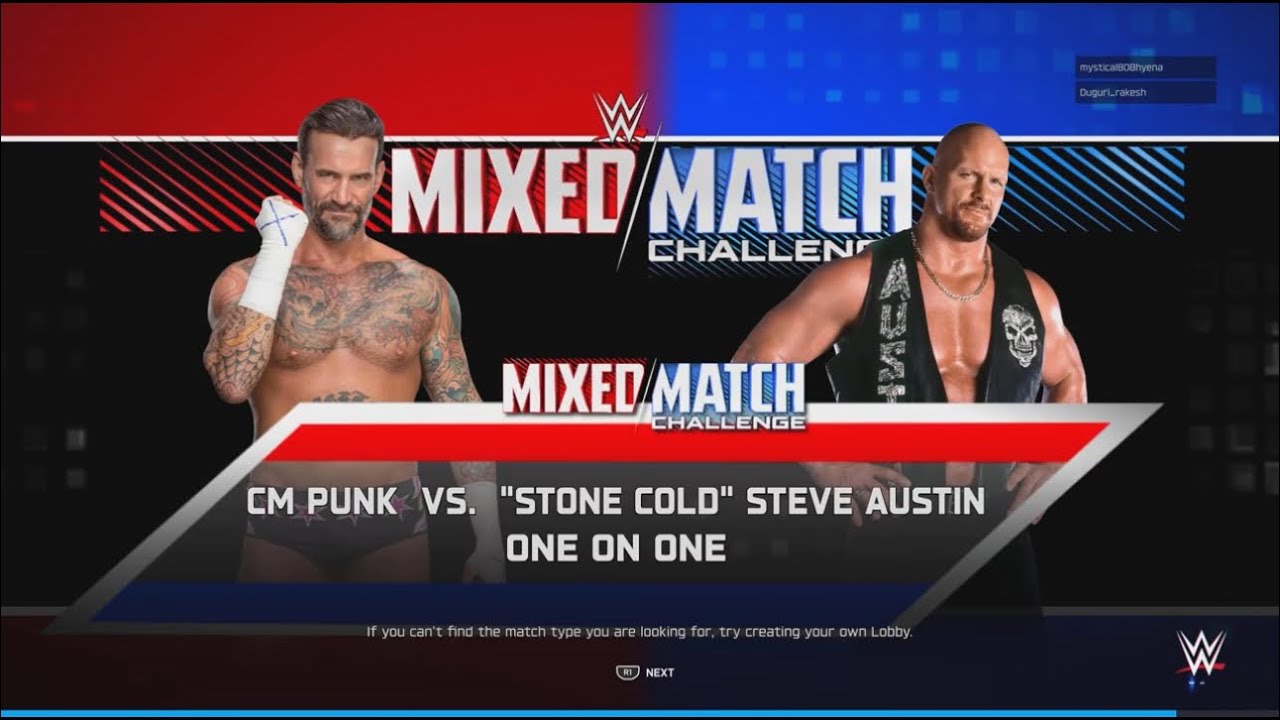 WWE 2K25 ONLINE MATCH (CM PUNK VS. STONE COLD STEVE AUSTIN)