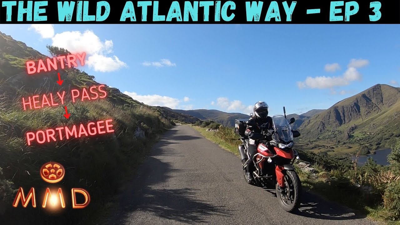 Ireland's Wild Atlantic Way Motorcycle Tour by BMW 1200 GSA and Triumph Tiger 900  - Ep 3