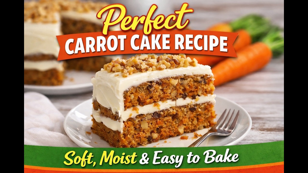 How to Make Moist Carrot Cake | Easy Homemade Carrot Cake Recipe