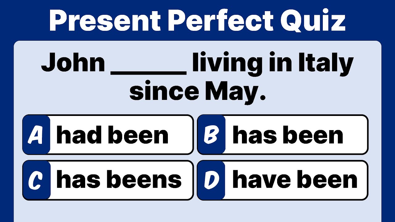 Present Perfect Quiz | Grammar Quiz | English Grammar | 2024-Edition