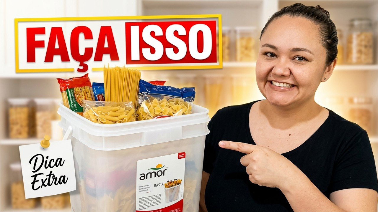 Macarrão no balde como estocar #macarrão #estoque #armazenamento #familia #sobrevivencialismo