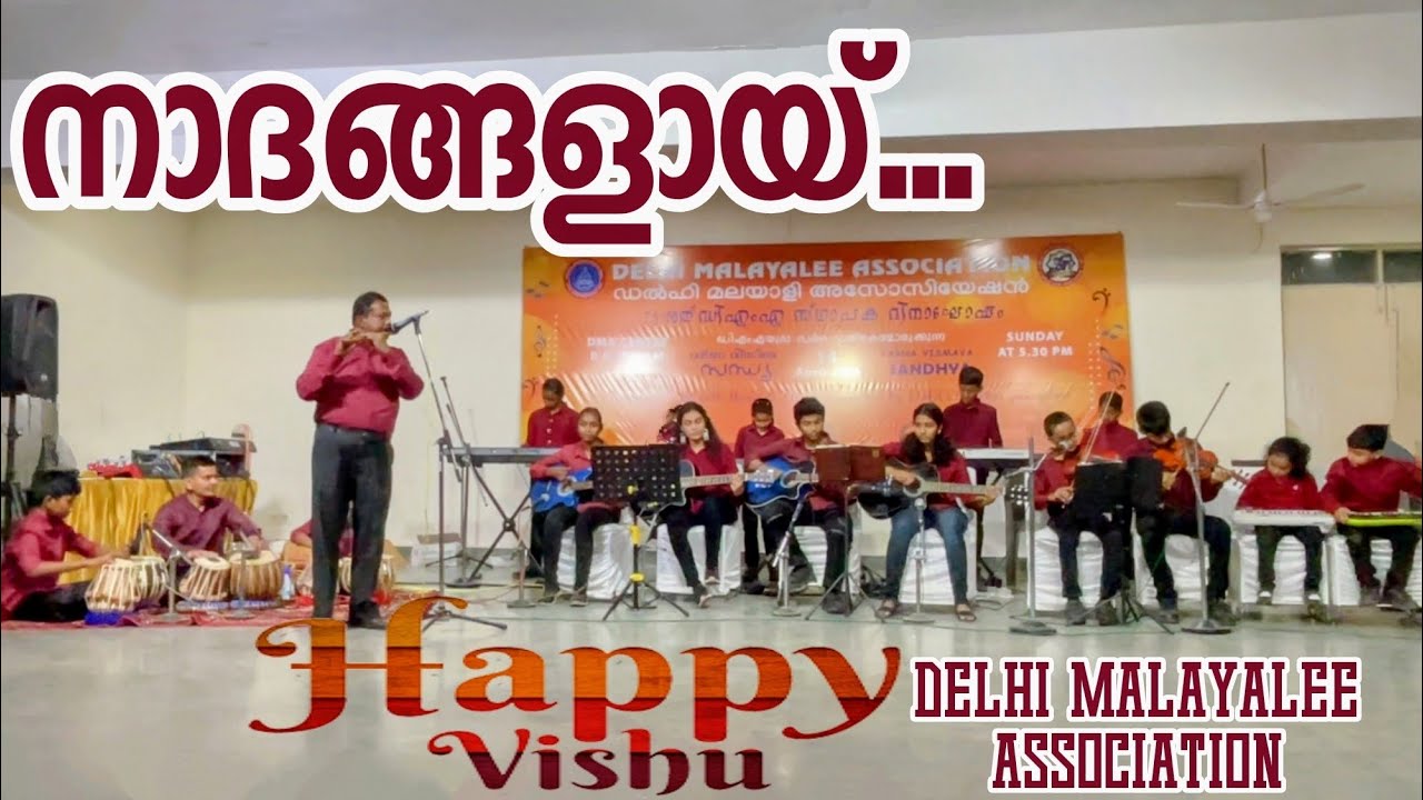 മേടപ്പൊന്നണിയും..instrumental live performance #delhimalayali #youtubevideo