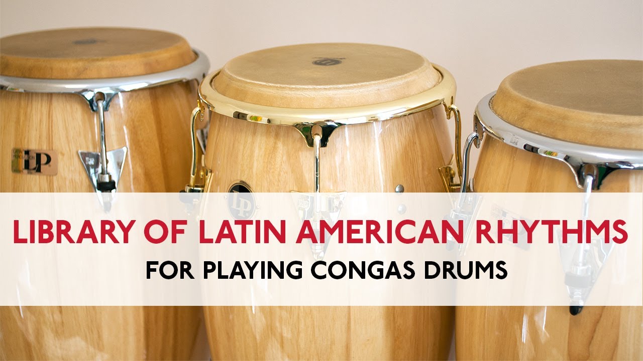 How to play basic Latin American Rhythms on Conga Drums. A library of Grooves Part#1