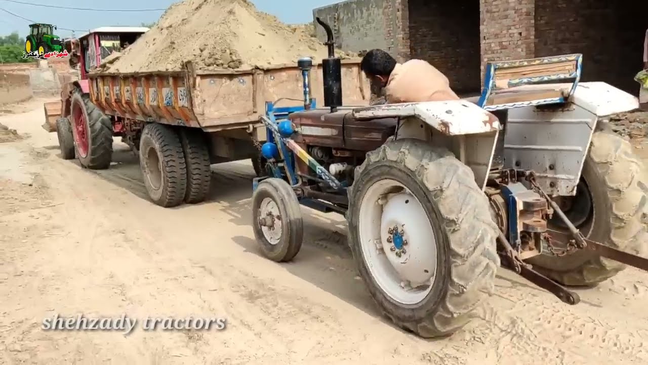 ford tractor stetting fail with help belarus tractor | tractor fail video | ford tractor
