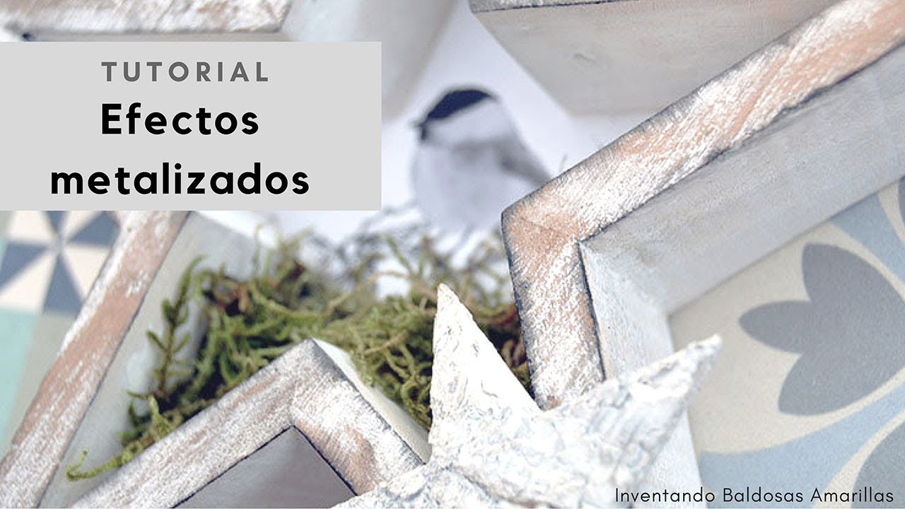 Ideas restaurar muebles con efecto metalizado y oxidado