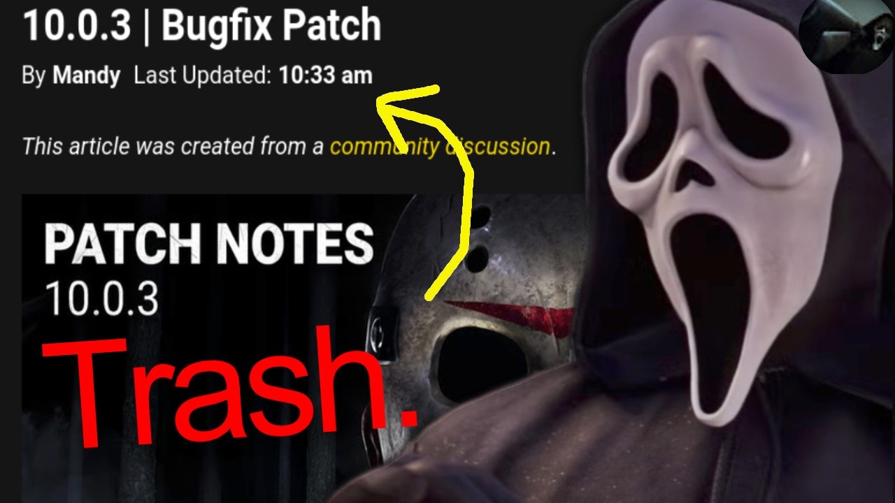Dead by Daylight's 10.0.3 Patch is TERRIBLE.