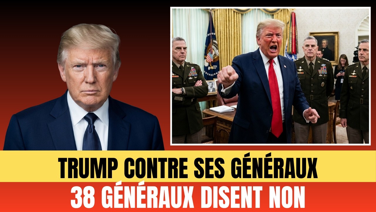 Lettre choc au Pentagone — 38 généraux refusent publiquement d'endosser l'autorité de Trump