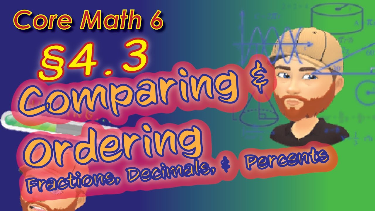 Section 4.3 - Comparing and Ordering Fractions, Decimals, and Percents